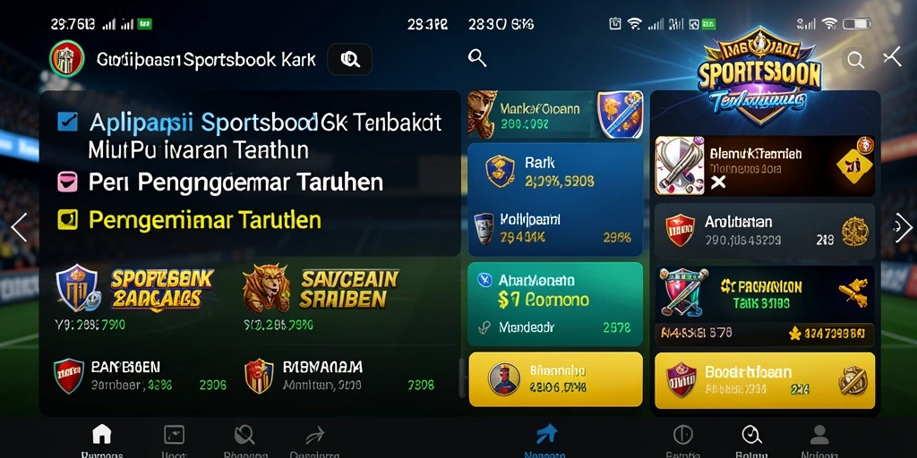Tampilan gameplay 797K yang menarik dalam taruhan olahraga.
