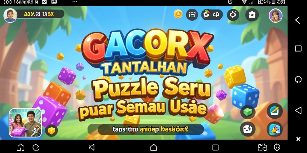 Gameplay menantang yang seru di GACORX dengan banyak puzzle menarik.