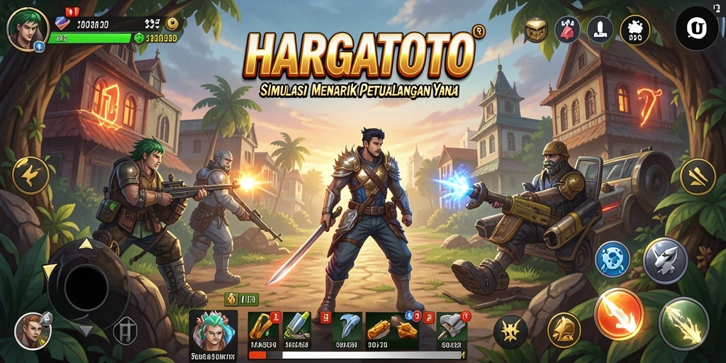 Screenshot gameplay HARGATOTO yang menunjukkan aksi dan interaksi dalam simulasi.