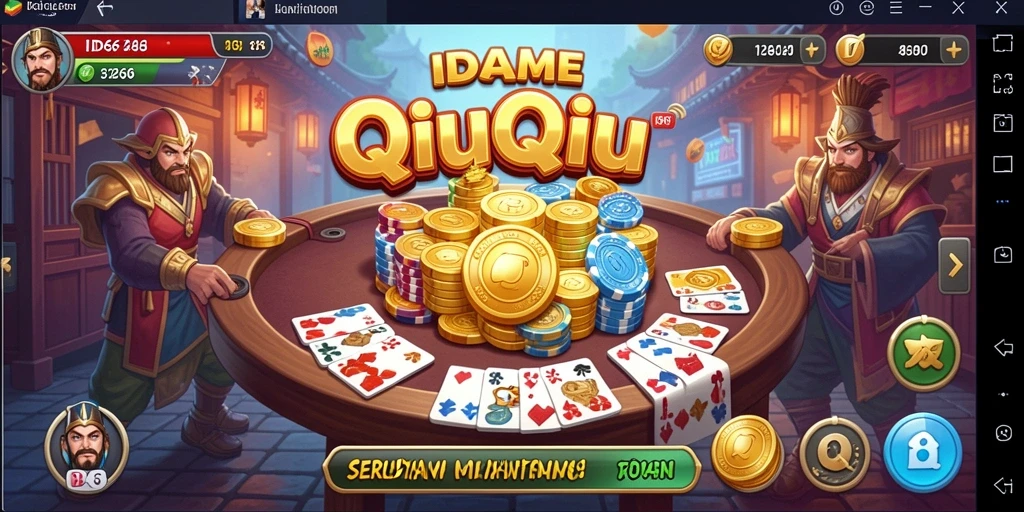 Tampilan gameplay QiuQiu yang menegangkan dan seru.