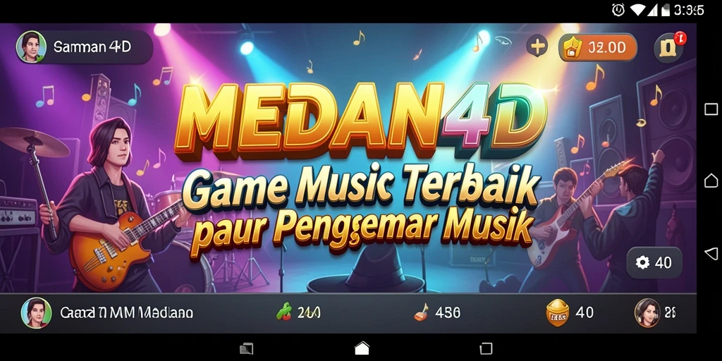 Screenshot gameplay MEDAN4D menampilkan keseruan bermain musik.