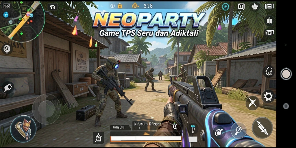 Gameplay seru dan mendebarkan dalam NEOPARTY.