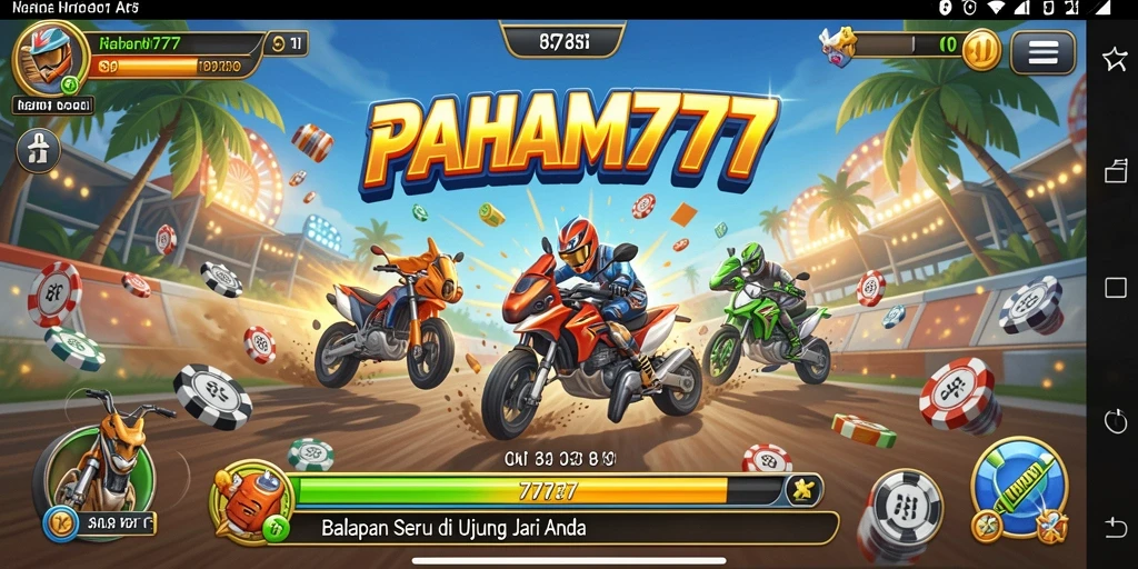 Gameplay seru dengan balapan yang menegangkan di PAHAM777.