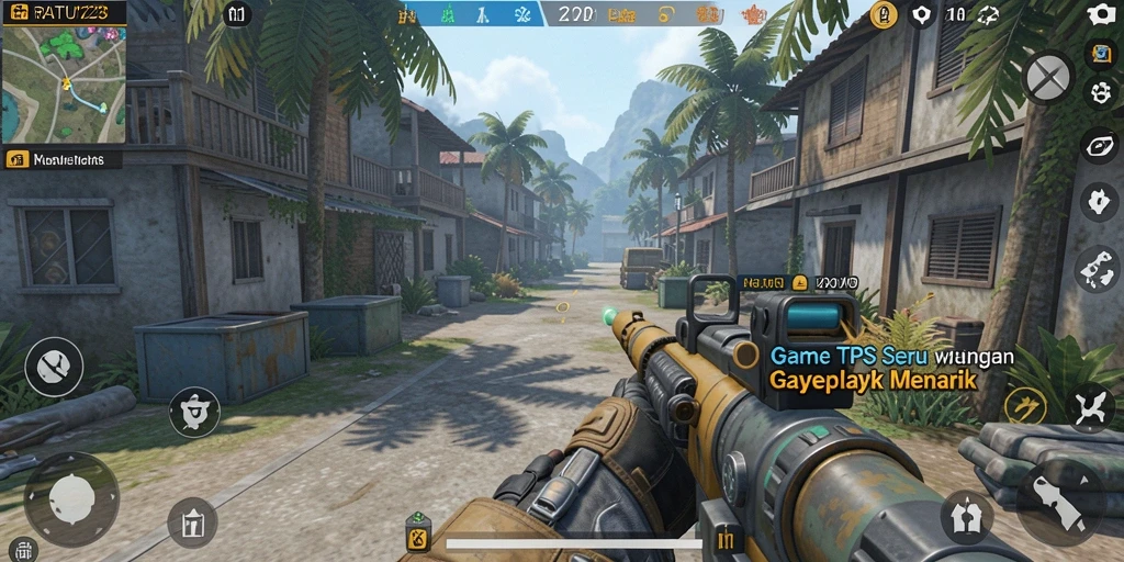 Screenshot gameplay RATU123 menampilkan aksi intens dan grafis luar biasa.