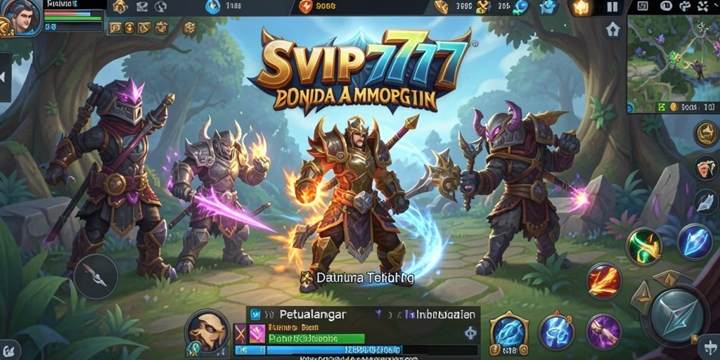 Tampilan gameplay SVIP777 dengan pertarungan yang mendebarkan di dunia MMORPG.