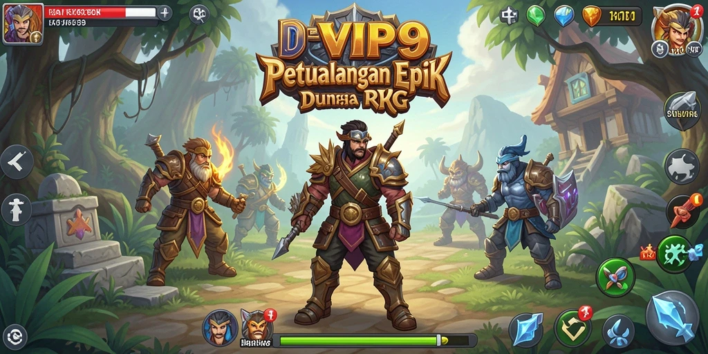 Screenshot menunjukkan aksi seru dalam pertempuran RPG SVIP9.